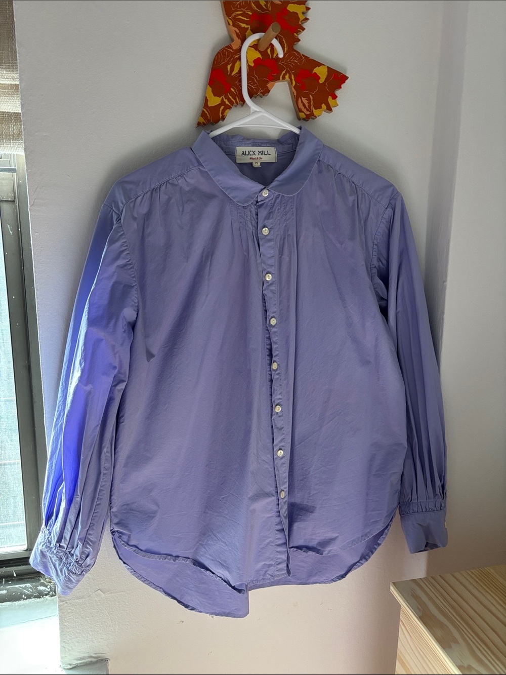 Alex Mill Lavender Button-Front Casual Shirt